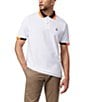 Color:White - Image 1 - Woodstock Pique Short Sleeve Polo Shirt