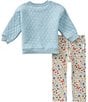 Purebaby Baby Quilted Windcheater Pullover & Printed Legging 2-Piece Set - Image 2
