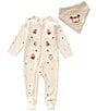 Purebaby Baby Boys Thick Zip Coverall & Coordinating Bib - Image 1