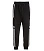 Color:Black - Image 2 - Pieced Jogger Pants