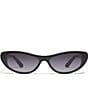 Color:Black/Smoke - Image 2 - / GUIZIO Women's Slate 37mm Cat Eye Sunglasses