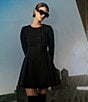 Color:Black/Smoke - Image 4 - / GUIZIO Women's Uniform 53mm Square Sunglasses