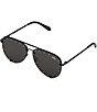 Color:Black - Image 1 - High Key Rhinestone Oversized 55mm Sunglasses