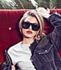 Color:Black Smoke - Image 2 - Women's Hindsight Oversized Square Sunglasses