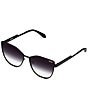 Color:Black - Image 1 - Women's In Pursuit 55mm Cat Eye Sunglasses