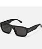 Color:Matte Black/Black - Image 1 - Men's Night Cap 40mm Polarized Shield Sunglasses