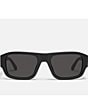 Color:Matte Black/Black - Image 2 - Men's Night Cap 40mm Polarized Shield Sunglasses