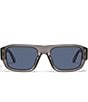 Color:Grey/Navy - Image 2 - Men's Night Cap 40mm Polarized Shield Sunglasses