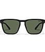 Color:Matte Black/Green - Image 2 - Men's Unplugged 54mm Square Polarized Sunglasses