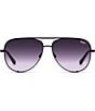 Color:Black/Black Purple - Image 2 - High Key Oversized Aviator Sunglasses