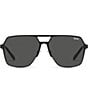 Color:Matte Black/Black - Image 2 - Unisex Backstage Pass 48mm Polarized Aviator Sunglasses
