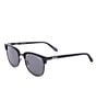 Color:Black/Smoke - Image 1 - Unisex Evasive 49mm Square Polarized Sunglasses