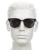 Color:Black/Smoke - Image 3 - Unisex Evasive 49mm Square Polarized Sunglasses