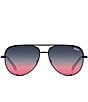 Color:Black/Pink - Image 2 - Unisex High Key Large 51mm Polarized Aviator Sunglasses