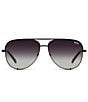 Color:Black/Fade - Image 2 - Unisex High Key Mini 51mm Polarized Aviator Sunglasses
