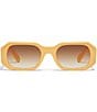 QUAY Women's Hyped Up 44mm Geometric Sunglasses, Color:Sun/Sepia - Image 2