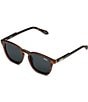 Quay Australia Unisex Tortoise Jackpot 49mm Polarized Round Sunglasses, Color:Tortoise/Smoke - Image 1