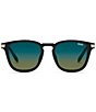 Color:Black Silver/Blue Green - Image 2 - Unisex Jackpot Remixed 44mm Round Sunglasses