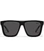 Color:Black/Black - Image 2 - Unisex Name Drop 48mm Square Polarized Sunglasses
