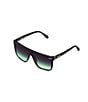 Color:Black/Black Fade Mint - Image 1 - Unisex Nightfall 49mm Polarized Square Sunglasses