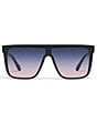 QUAY Unisex Nightfall Medium 49mm Shield Statement Sunglasses - Image 2