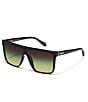 QUAY Unisex Nightfall Medium 49mm Shield Statement Sunglasses - Image 5