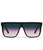 QUAY Unisex Nightfall Medium 49mm Shield Statement Sunglasses - Image 4