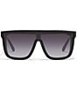 Color:Black/Smoke - Image 2 - Unisex Nightfall Remixed Bling 49mm Shield Sunglasses