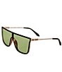 QUAY Unisex Nightfall Remixed Shield Sunglasses - Image 1