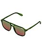 Color:Green/Green Brown - Image 1 - Unisex On The Fly 48mm Aviator Sunglasses