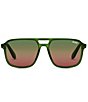 Color:Green/Green Brown - Image 2 - Unisex On The Fly 48mm Aviator Sunglasses