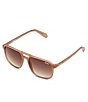 Color:Oat/Brown Gradient - Image 1 - Unisex On The Fly 48mm Aviator Sunglasses