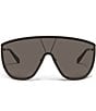 Color:Gold/Black - Image 2 - Unisex Onset 70mm Shield Sunglasses