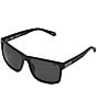 Color:Black - Image 1 - Unisex Thrill Ride Square Polarized Sunglasses