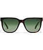 Color:Dark Tortoise/Brown - Image 2 - Unisex Wired 45mm Square Polarized Sunglasses