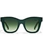Color:Emerald/Emerald - Image 2 - Women's After Hours 48mm Square Sunglasses
