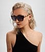 Color:Black/Smoke - Image 3 - Women's Call The Shots 43mm Cat Eye Sunglasses
