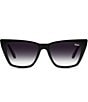 Color:Black/Fade - Image 2 - Women's Call the Shots 48mm Cat Eye Sunglasses