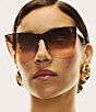 QUAY Women's Come Thru 57mm Cat Eye Sunglasses, Color:Doe/Brown Fawn - Image 3