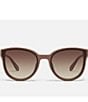 Color:Doe/Brown - Image 2 - Women's Date Night 54mm Round Sunglasses