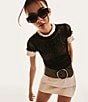 Color:Black/Smoke - Image 6 - Women's Hot Gossip 44mm Cat Eye Sunglasses