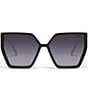 Color:Black/Smoke - Image 2 - Women's Hotel Lobby 53mm Cat Eye Sunglasses