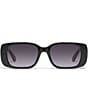 Color:Black/Smoke - Image 2 - Women's Karma 39mm Rectangle Sunglasses