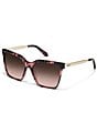 QUAY Women's Level Up Remixed 52mm Square Glasses - Image 1
