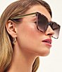 QUAY Women's Level Up Remixed 52mm Square Glasses - Image 4