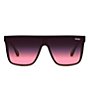 Color:Black/Black Pink Fade - Image 2 - Unisex Nightfall 52mm Shield Glasses