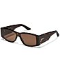 QUAY Women's Not My Fault 41mm Square Sunglasses, Color:Dark Tortoise/Brown - Image 1