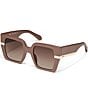 Color:Doe/Brown - Image 1 - Women's Notorious 50mm Square Sunglasses