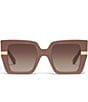 Color:Doe/Brown - Image 2 - Women's Notorious 50mm Square Sunglasses
