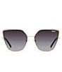 Color:Gold/Smoke - Image 2 - Women's SRSLY 53mm Polarized Cat Eye Sunglasses